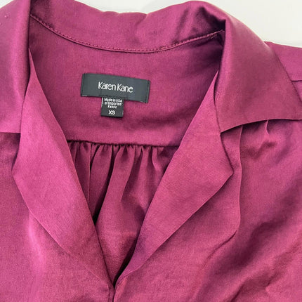 Karen Kane Shirred Women’s Blouse, Color Win , Size XS