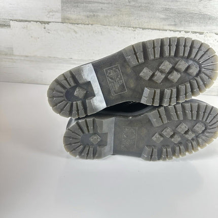 Dr. Martens Women's Molly Combat Boot Black Buttero Leather Size 8