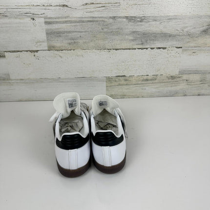 adidas Unisex Samba Indoor Sneaker, White/Black/Vivid Red, 11.5 M, 12.5 W IH6001