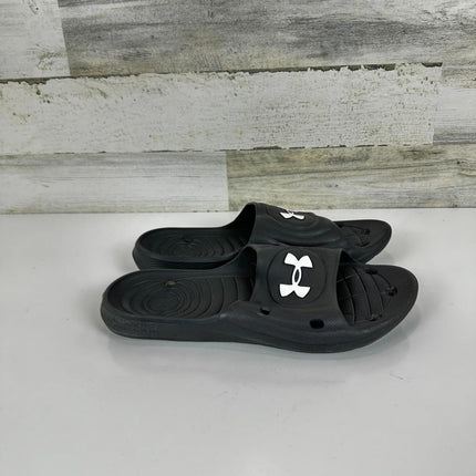 Under Armour Men's Locker Iv, Black (001)/Black, 10 M