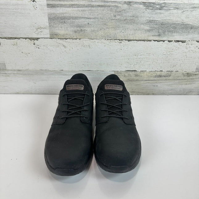 SKECHERS Delson 3.0 Slip Resistant Men’s Work Shoes Black Size 10.5 With Box