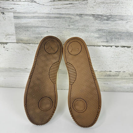 PUMA Men's Club 5v5 Sneaker Warm White Size 6.5M 100% Leather Exellend Condition