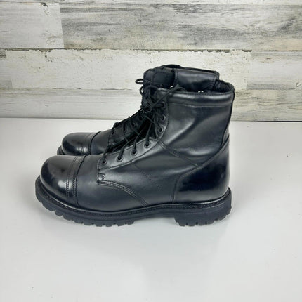 ROCKY Side Zipper Jump Men's Boot, Black, Nonmetallic, Oil & Slip Resisting, 11M