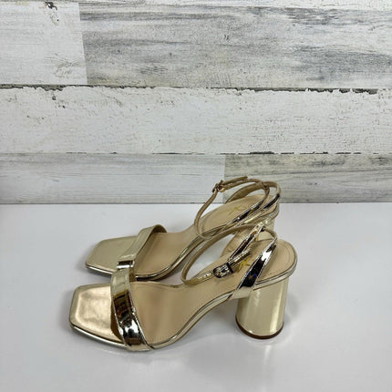 Athlefit Chunky Heels for Women Block Heeled Sandals Square Toe Ankle Strap Sz10