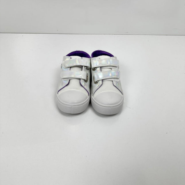 FUNCOO PLUS Toddler Kids Canvas Shoes Girls Casual Walking Sneakers with Hook, 9