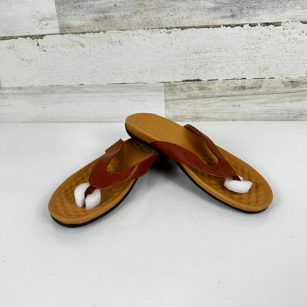 Harssidanzar Ladies Flip Flops For Summer,Arch Support Fli-Flops Orthotic Sz 9.5