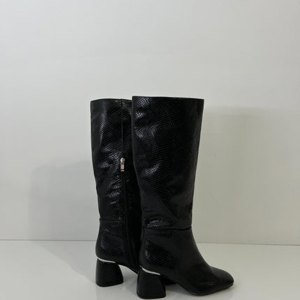 DKNY Women's Cana Block Heel Knee Hight Dress Boots, size 6.5M