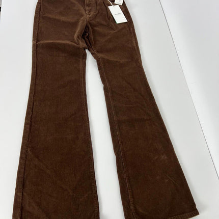 Ag Mari Mid Rise Slim Straight Leg Jeans in Rich Umber, Size 24