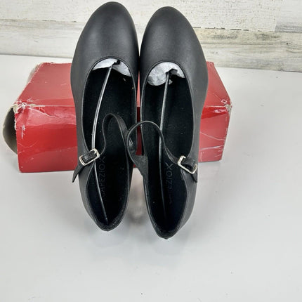 Capezio 2" Student Footlight 650 Dance Shoe Heel Black Women's Size 7 W