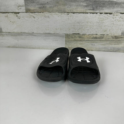 Under Armour Men's Locker Iv, Black (001)/Black, 10 M