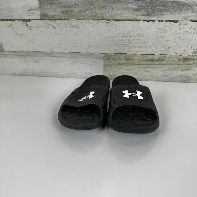 Under Armour Men's Locker Iv, Black (001)/Black, 10 M