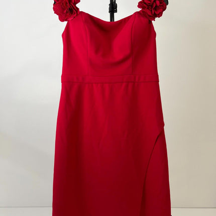 Aqua Scuba Crepe Sheath Dress - Exclusive, Size 8