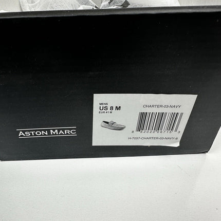 Aston Marc Men’s NAVY Charter Slip-On Loafers - Size 8M