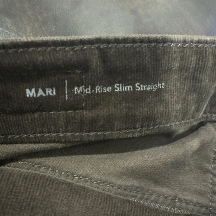 Ag Mari Mid Rise Slim Straight Leg Jeans in Rich Umber, Size 24