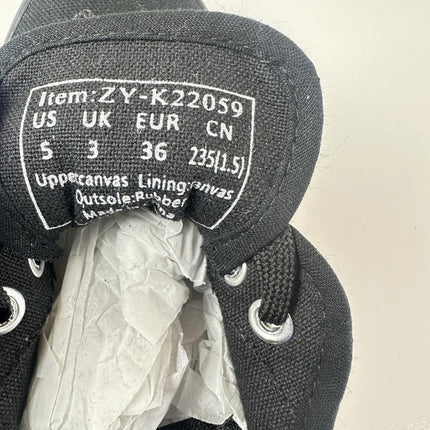 TUOPIN Womens White Canvas Sneakers Low Top,Lightweight Casual Tennis Shoes Sz 5