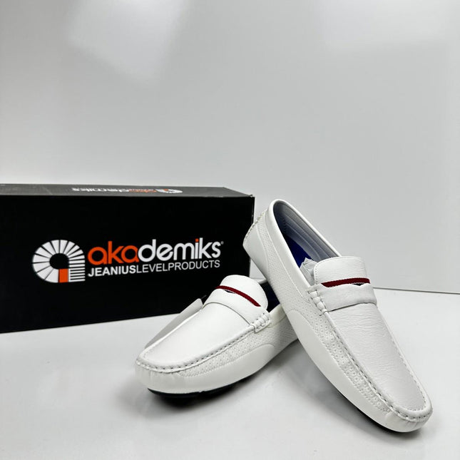 AKADEMIKS Men's Memory Foam Slip On Driving Loafers Stylish Moccasins, Size 11M