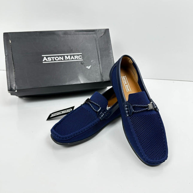Aston Marc Mens Casual Loafer Shoes, Lightweight and Stylish Design, NAVY, 8.5M