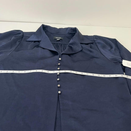 Karen Kane Shirred Women’s Blouse, Color NAV , Size XL, 3L11812