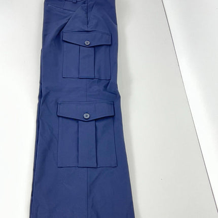 Lauren Ralph Lauren Women's Faille Cargo Pants - Lauren Navy, Size 4
