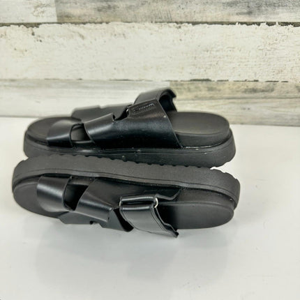 Women's Thick Platform Slide Sandals anti-slip Sole Open Toe Strap Summer, 5