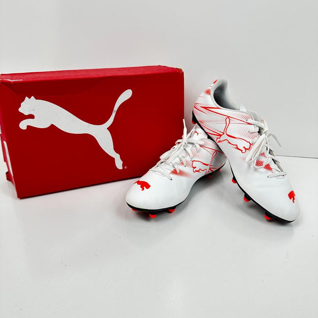 PUMA Men's Attacanto Firm, Artificial Ground Soccer Cleat Sneaker, White,Size 12