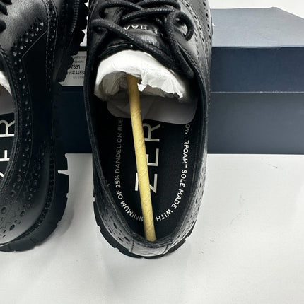 Cole Haan Men's Zerøgrand Remastered Wingtip Oxford Shoes C39601- Black Size 7M