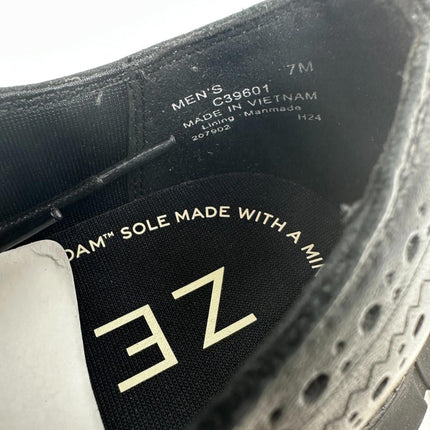 Cole Haan Men's Zerøgrand Remastered Wingtip Oxford Shoes C39601- Black Size 7M