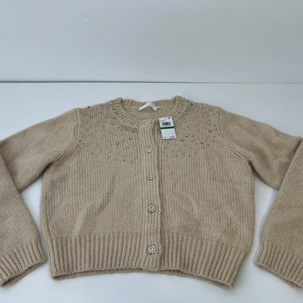 Astr the Label Sigourney Crewneck Cardigan Sweater, Size L