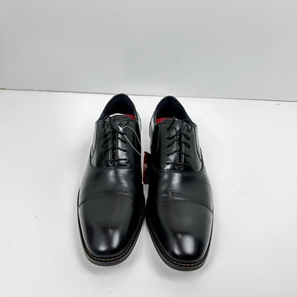 STACY ADAMS Mens Kallum Cap Toe Oxford, Black, Size 8M