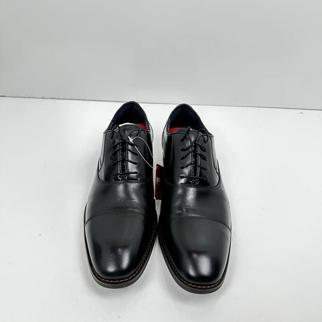 STACY ADAMS Mens Kallum Cap Toe Oxford, Black, Size 8M