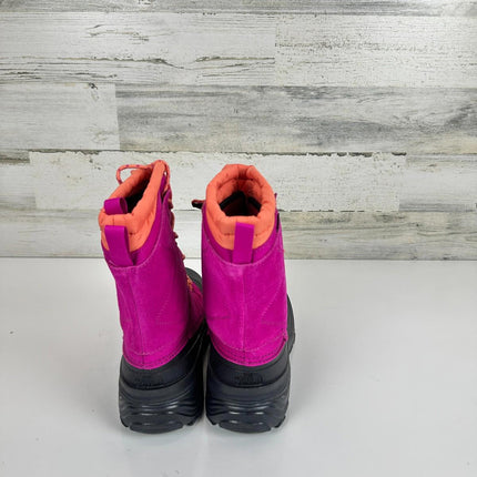 The North Face Alpenglow V WP Kids Hiking Shoes Fuschia Pink/Coral Sunrise Size7
