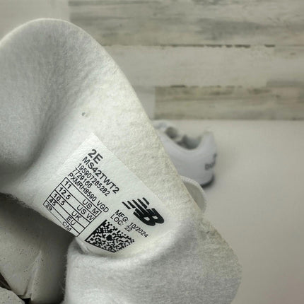 New Balance Men's 442 V2 Team TF Soccer Shoe, White/Black, 11 Wide