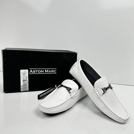 Aston Marc Men's Charter-03 Loafer White, Size 9.5M