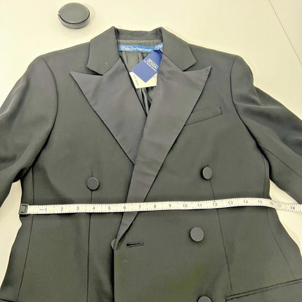 POLO ralph lauren Blue Label Black Women's Jacket Blazer Tuxedo, Size 2