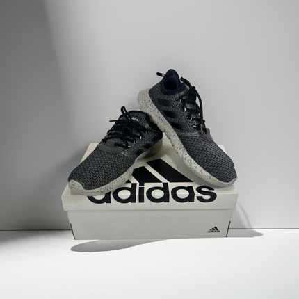 Adidas Black White Running Shoes Sneakers Men's Size 9.5