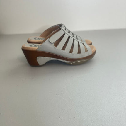 White Mountain Womens Valencia Strappy Heeled Sandals