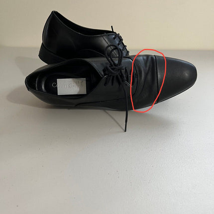 Calvin Klein Men's Drew Lace-up Dress Oxford - Black Leather, Size, 11